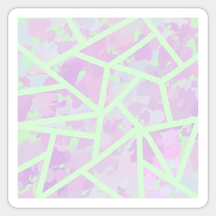 Pastels purple and green - Pattern collection Sticker